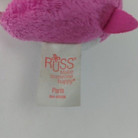 Russ Backpack Clips Li'l Peepers Paris Keychain Collectible Hamster Gerbil Pink - Picture 6 of 6